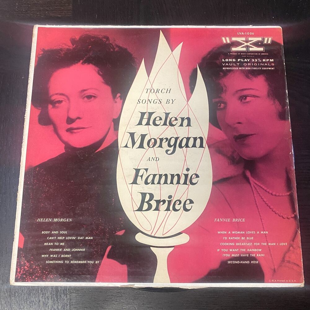 Torch Songs by Helen Morgan and Fannie Brice LP NM Vinyl 12"